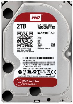 Hard diskovi SATA: WD 2TB 2002FFSX Red Pro