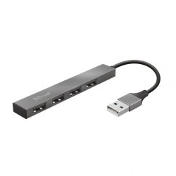 Hubovi: Trust Halyx Aluminium 4-Port Mini USB Hub