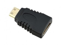Konektori: E-Green adapter mini HDMI (M) - HDMI (F) crni