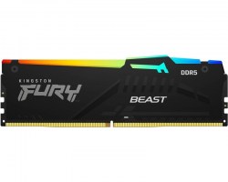 Memorije DDR 5: DDR5 16GB 5600MT/s Kingston KF556C40BBA-16 Fury Beast Black RGB