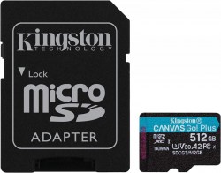 Memorijske kartice SD: KINGSTON MicroSDXC 512GB Canvas Go! Plus SDCG3/512GB