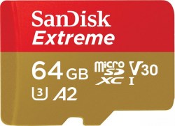 Memorijske kartice SD: SanDisk microSDXC 64GB Extreme SDSQXAH-064G-GN6AA