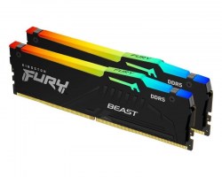 Memorije DDR 5: DDR5 64GB 5600MT/s Kingston KF556C36BBEAK2-64 Fury Beast RGB E
