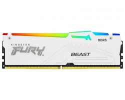 Memorije DDR 5: DDR5 32GB 5600MT/s Kingston KF556C36BWEA-32 Fury Beast RGB White Expo