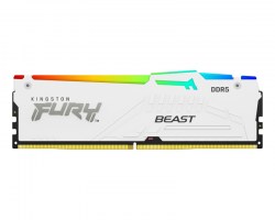 Memorije DDR 5: DDR5 32GB 5200MT/s KINGSTON KF552C40BWA-32 Fury Beast RGB White XMP