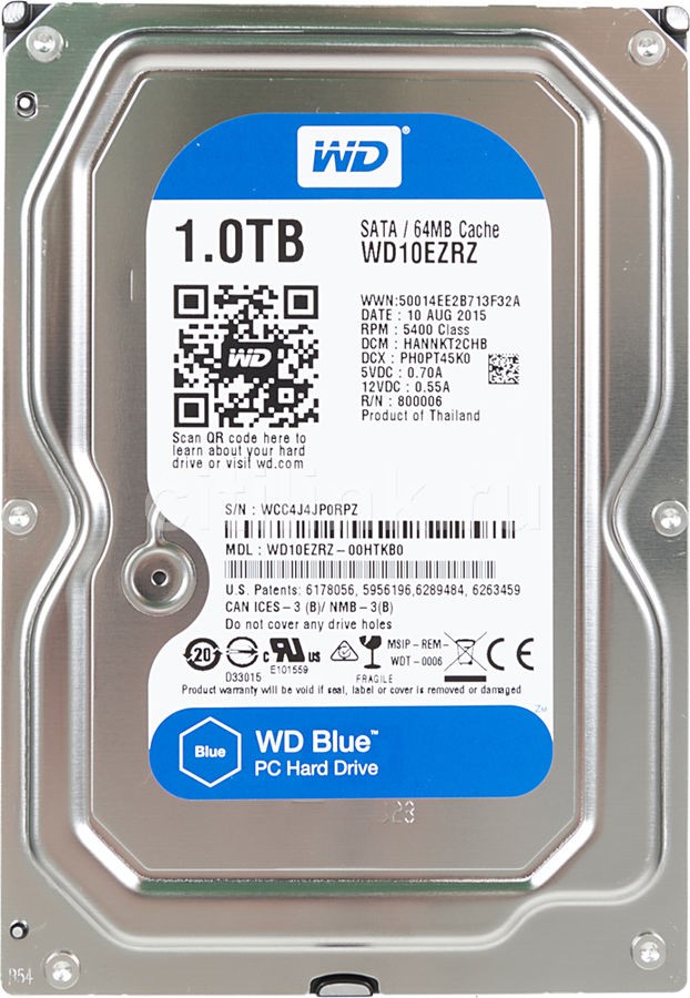 Hard diskovi SATA: WD 1TB 10EZRZ Blue