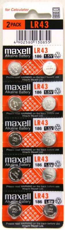 Baterije: Maxell LR43 10PK (5X2) BLISTER