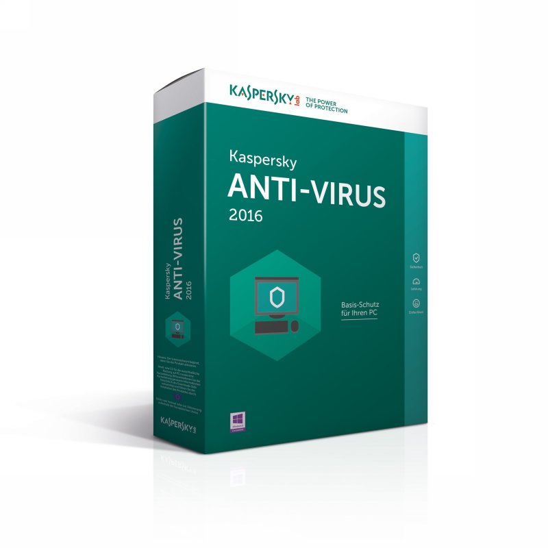 Antivirusni softver: Kaspersky Antivirus 2016 1 year 4 users box