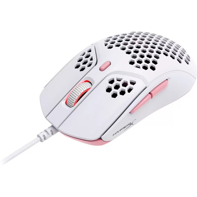 Miševi: HP HyperX Pulsefire Haste - Gaming Mouse (White-Pink) 4P5E4AA